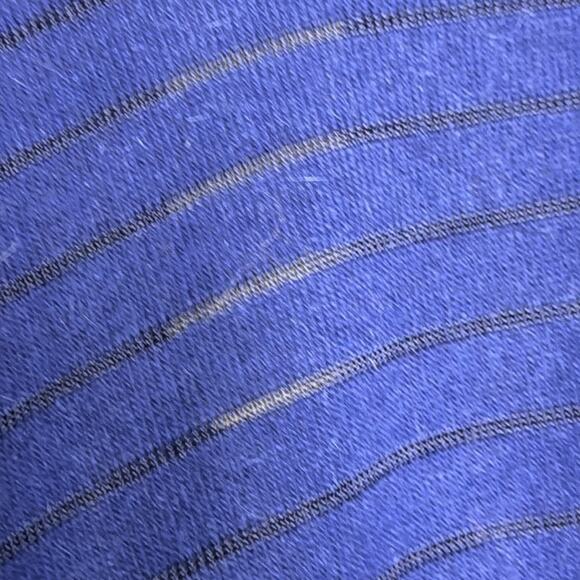 NWT Vintage Les Copains Blue Sheer Striped Sweater - Picture 3 of 6